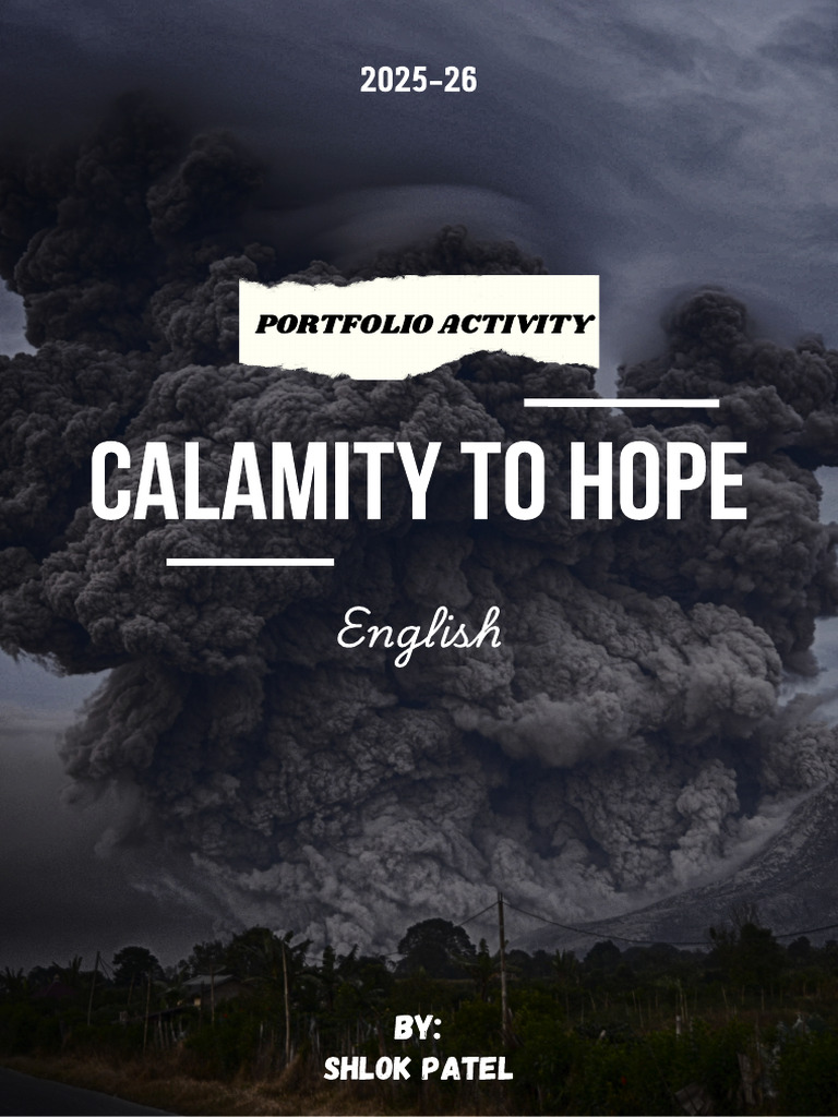 Calamity To HOPE | PDF