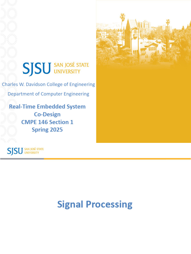 Signal Processing in Embedded Systems | PDF | Low Pass Filter | Filter ...