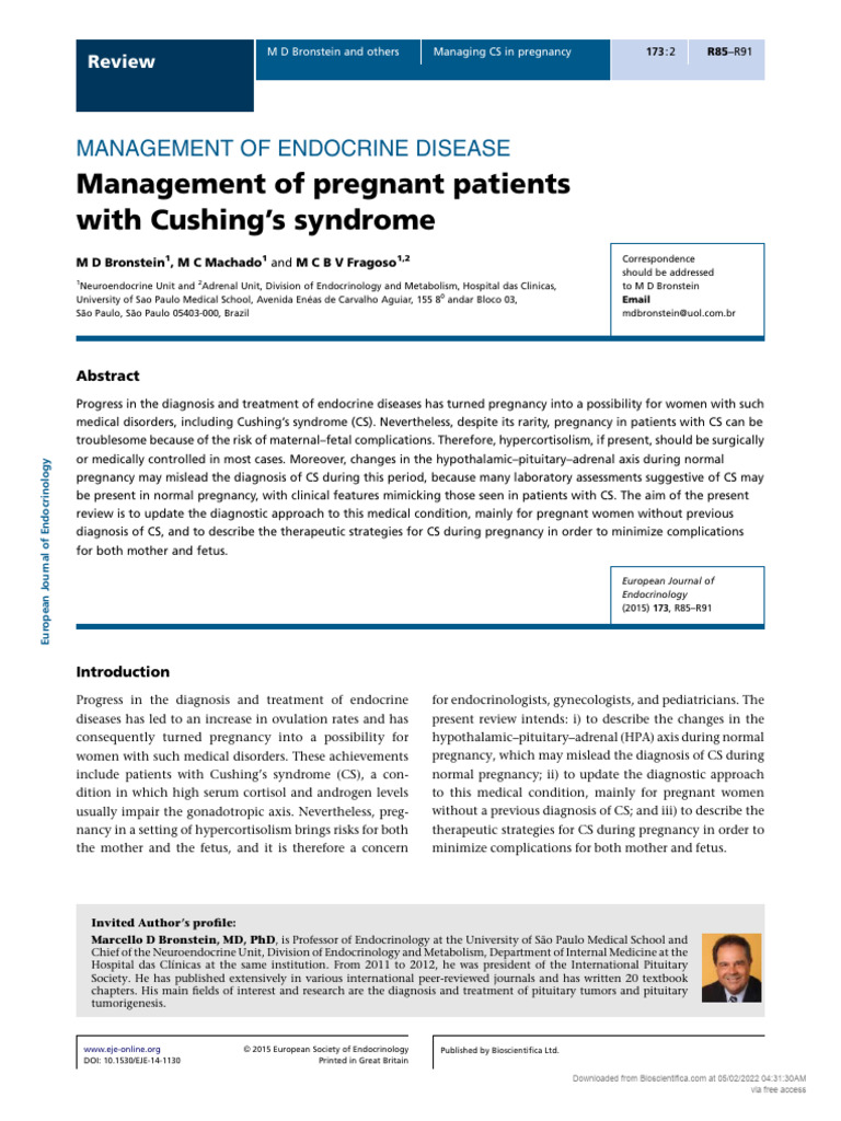 (1479683X - European Journal of Endocrinology) MANAGEMENT of ENDOCRINE ...