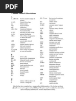 Medical Abbreviations