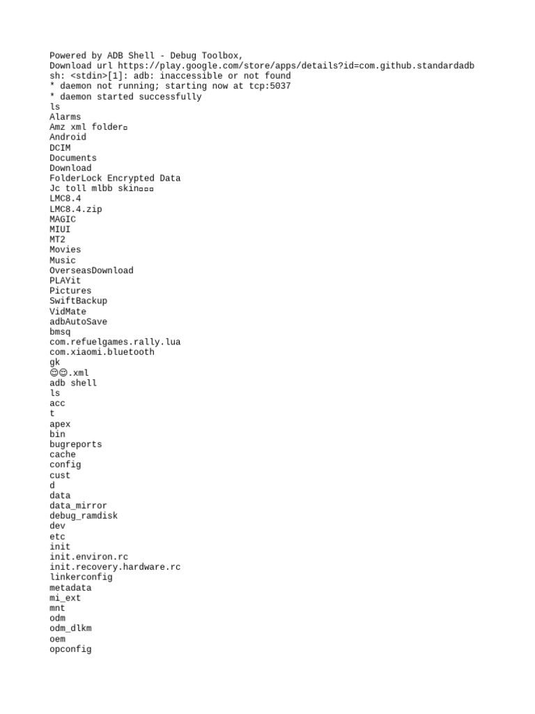 ADB Shell Debug Toolbox Overview | PDF