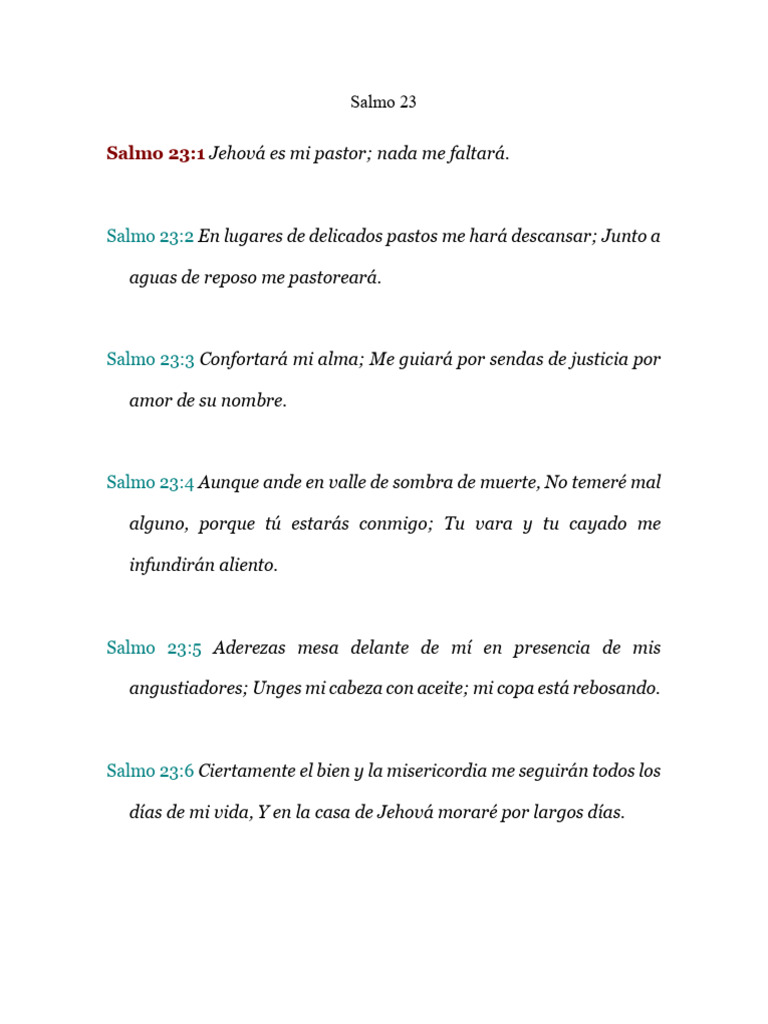 Salmo 23 | PDF