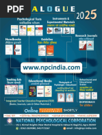 Catalogue NPC 2025 | PDF | Psychology | Psychologist