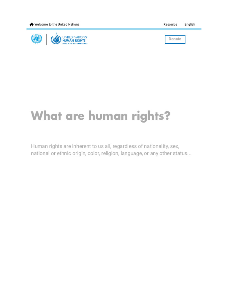 What Are Human Rights_ _ OHCHR (1) | PDF | Human Rights | International ...