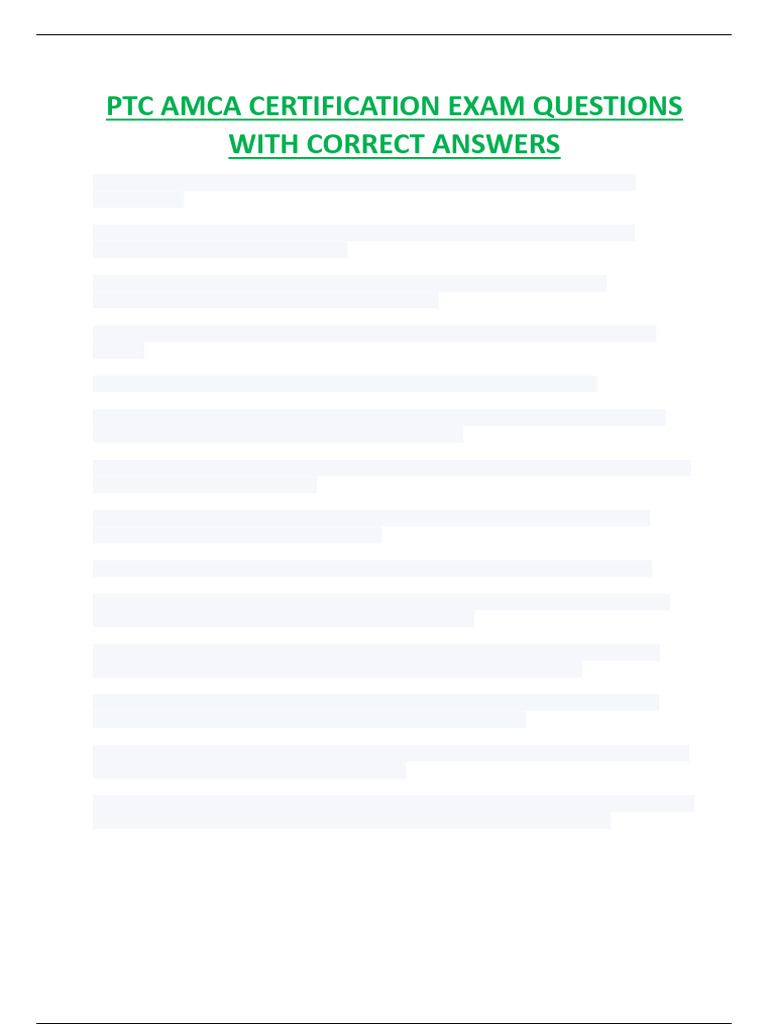 AMCA Phlebotomy Exam Study Guide | PDF | Clinical Medicine | Medical ...