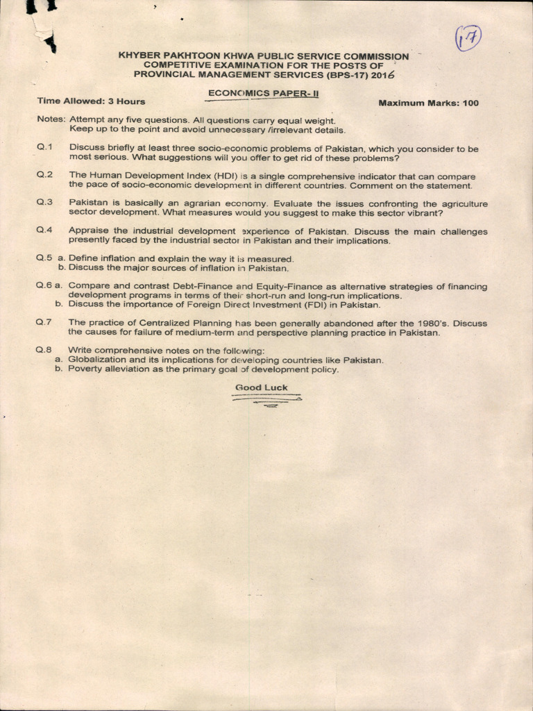 Economic Paper 2 | PDF
