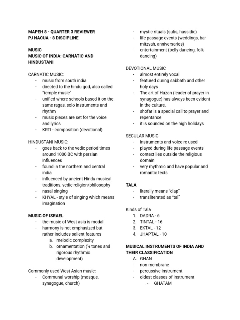 Mapeh 8 - Quarter 3 Reviewer | PDF | Infection