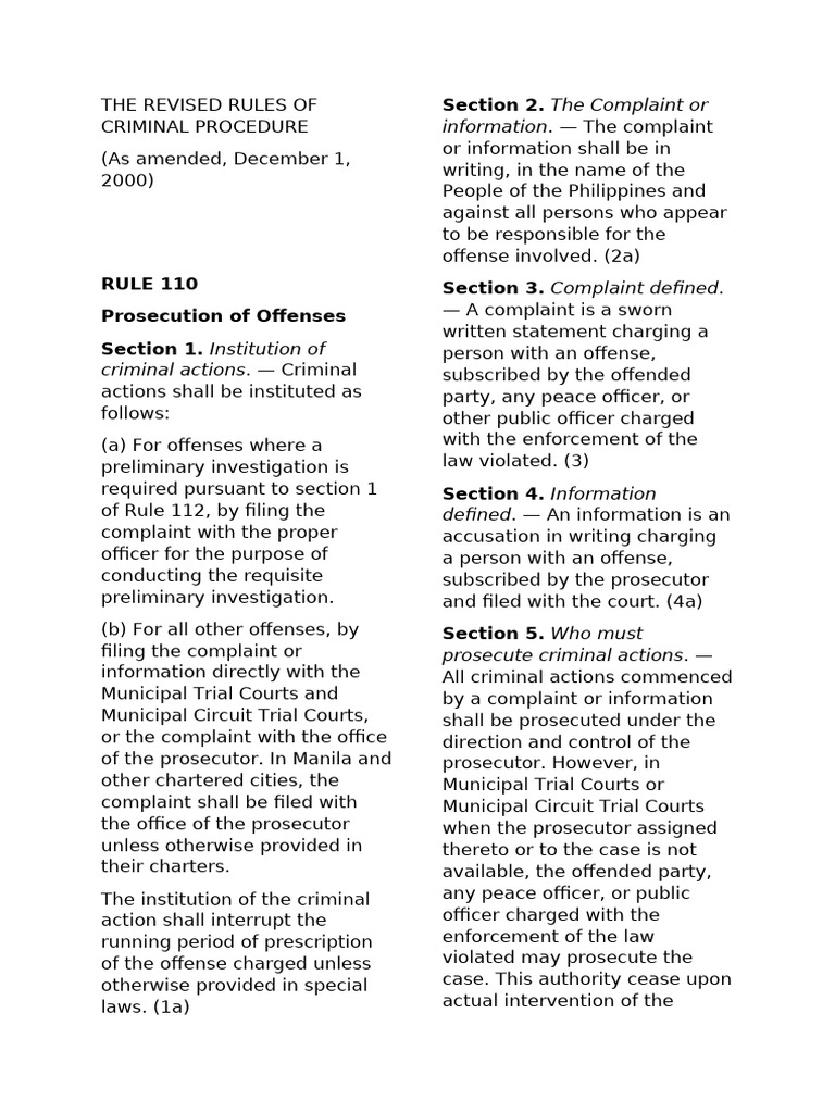 Criminal Procedure Rules Overview | PDF | Prosecutor | Affidavit