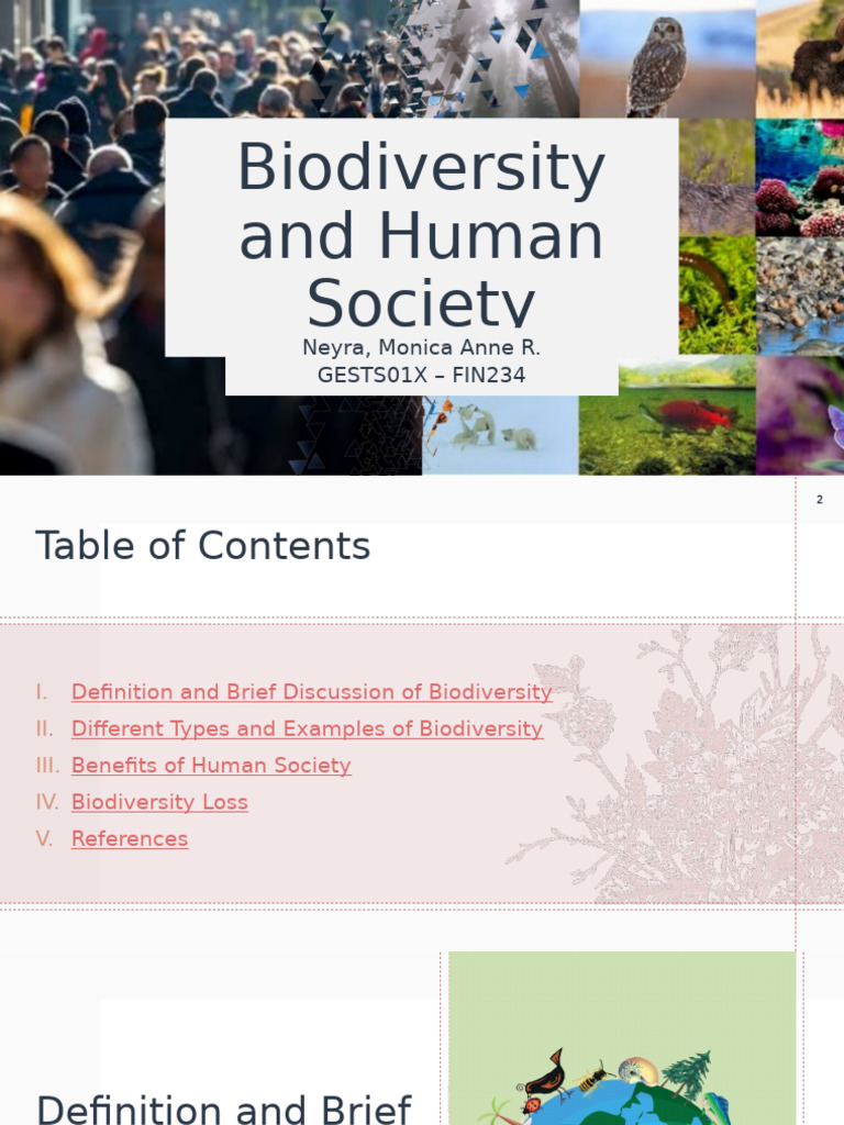 NEYRA - Biodiversity and Human Society | PDF | Biodiversity | Ecosystem
