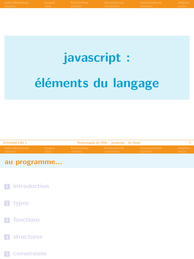Introduction à JavaScript : Bases et Concepts | PDF | JavaScript | Html