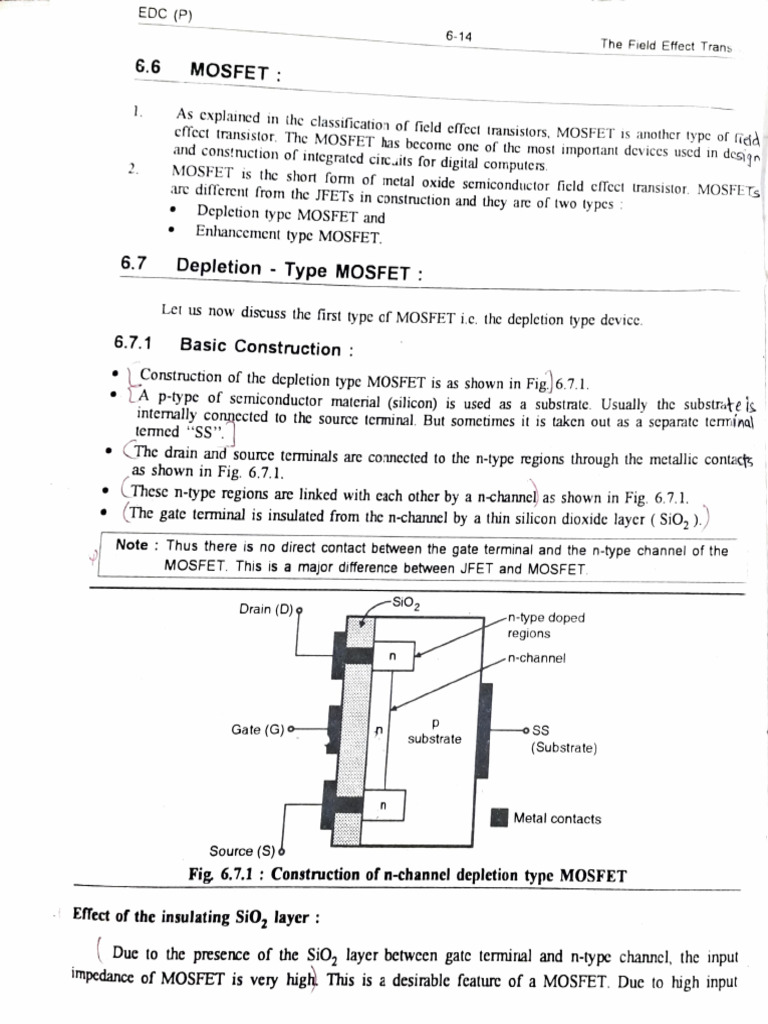 Understanding MOSFET Types and Characteristics | PDF | Field Effect ...
