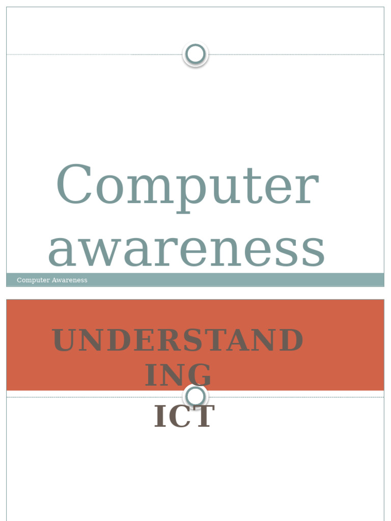 Computer Awareness Notes POWERPOINT Edited 1 | PDF | Computer Data ...