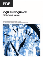 NP 6035 - NP 6230 Operators Manual