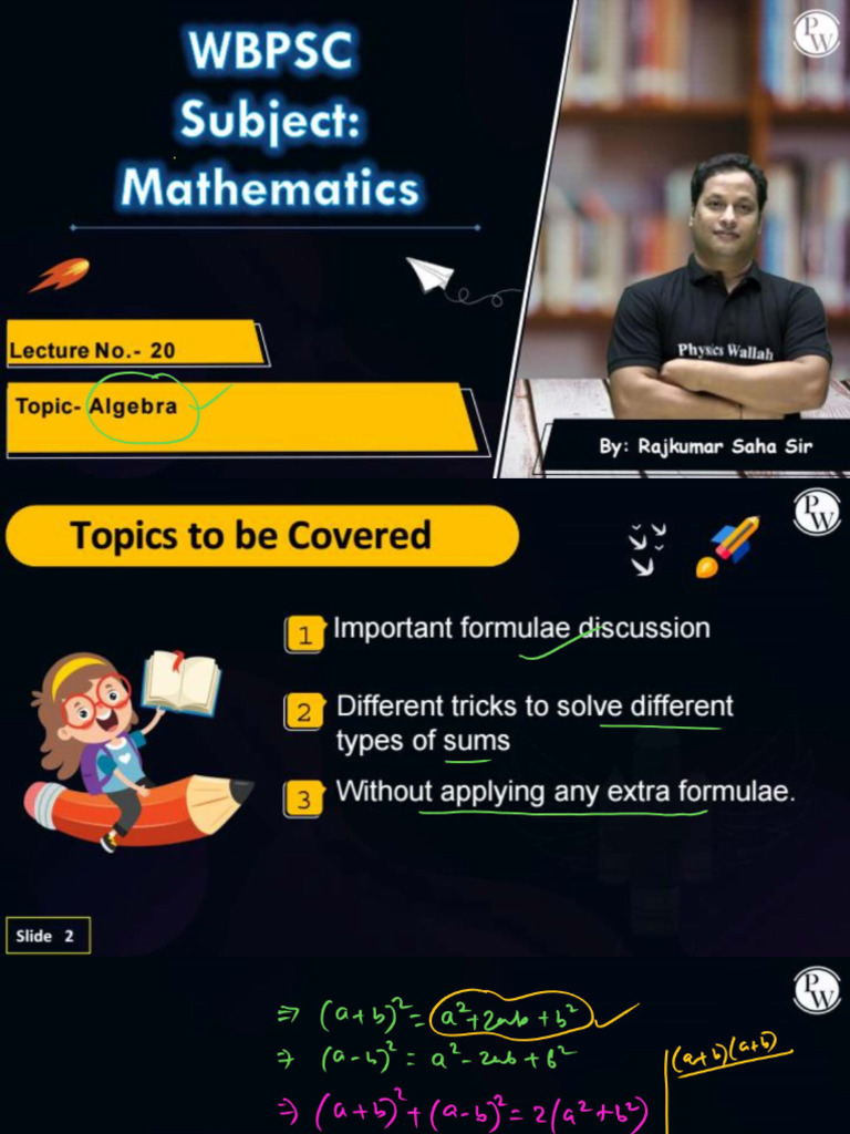 Mathematics 20 - Class Notes Maths | PDF
