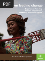 Download Women Leading Change Experiences promoting womens empowerment leadership and gender justice by Oxfam SN86334985 doc pdf
