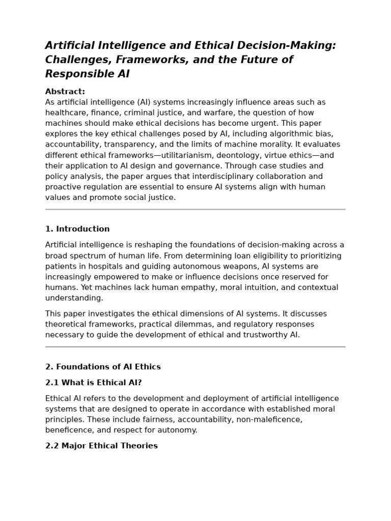 Photo inspiration: Gallery Detail: Ethical AI Challenges And Frameworks Pdf