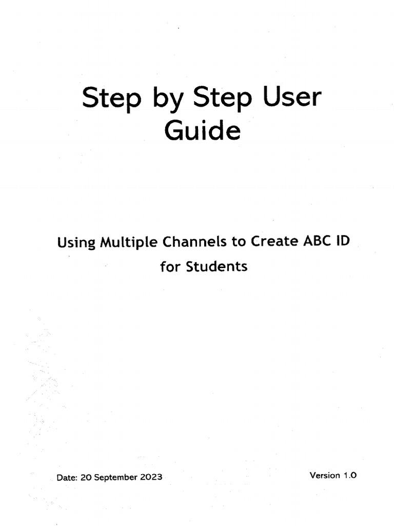ABC Id For Students | PDF