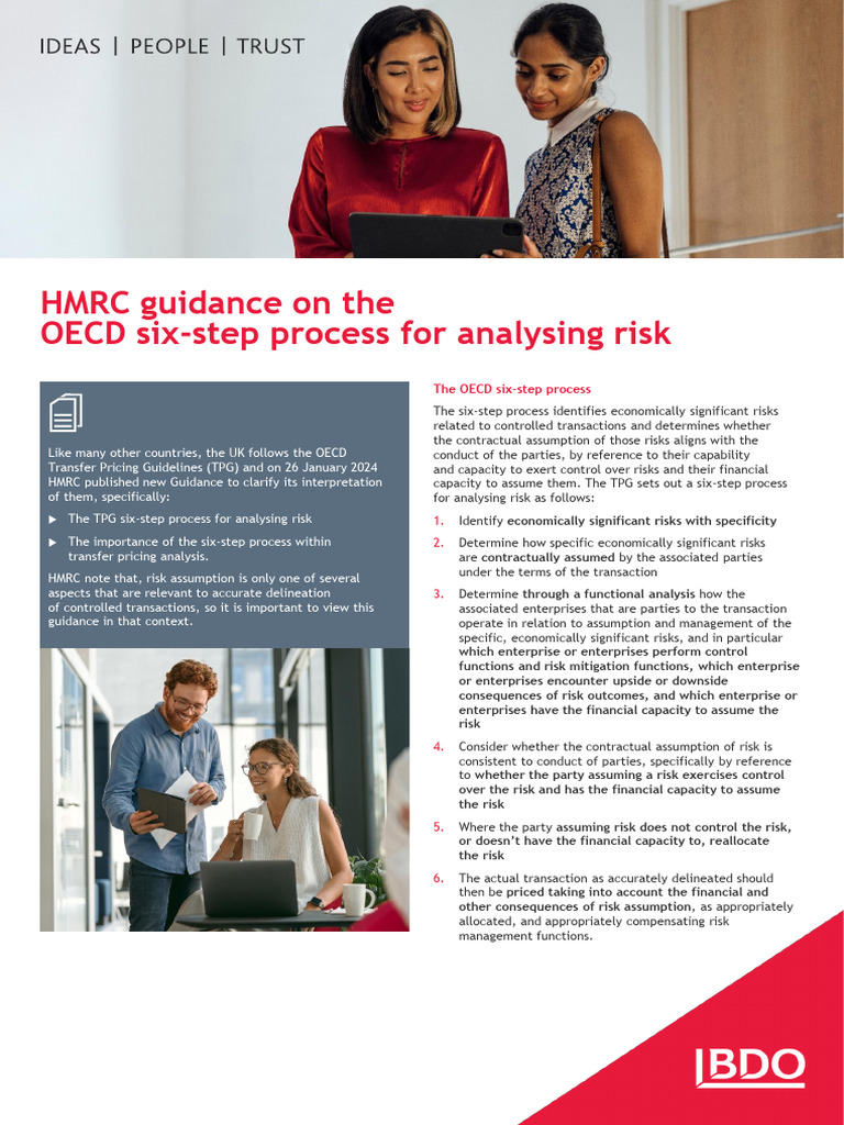 HMRC Guidance on OECD Risk Analysis | PDF | Risk | Limited Liability ...