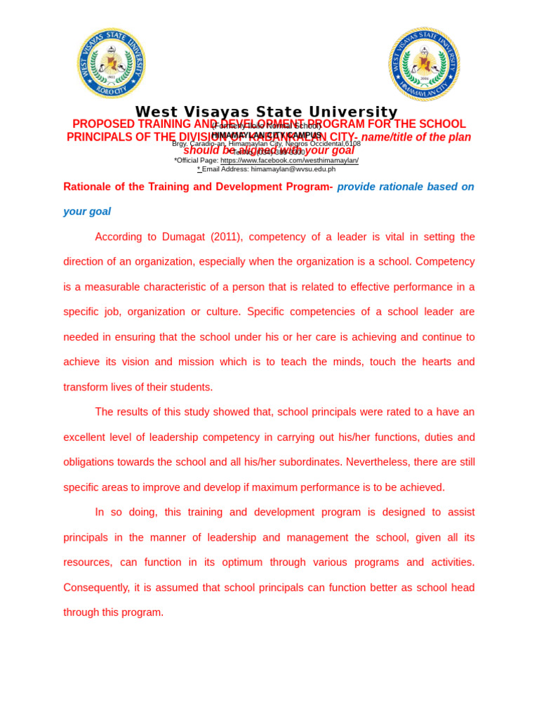 Sports Training Program Template | PDF | Leadership | Business