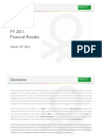 2011 Annual Results