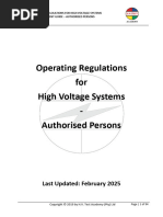 High Voltage Switching Procedure Guide | PDF | Switch | Voltage