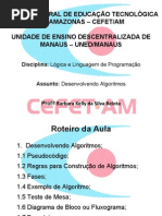 AULA 3 - LÓGICA DE PROGRAMAÇÃO