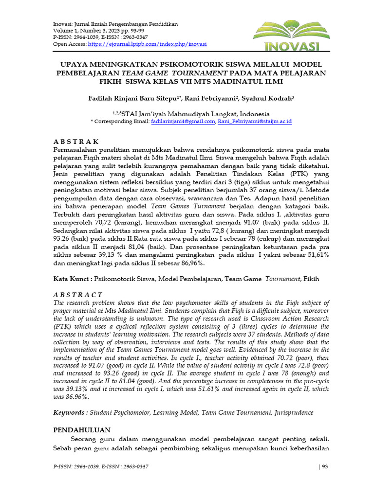 11 +JURNAL+INOVASI+VOL+1+NO+3+TAHUN+2023+ (Fadilah) | PDF