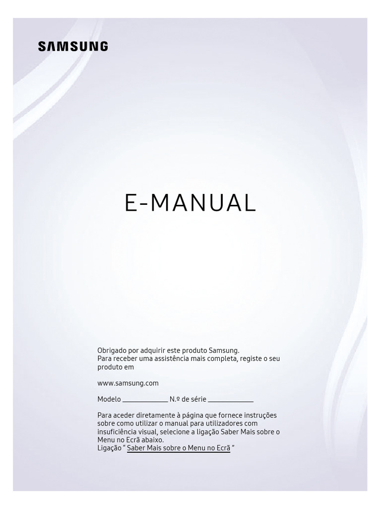Manual Samsung 7 Series | PDF | HDMI | Rede de computadores