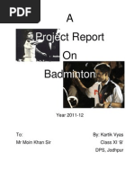 Download Project Badminton by Manish Vyas SN86336804 doc pdf