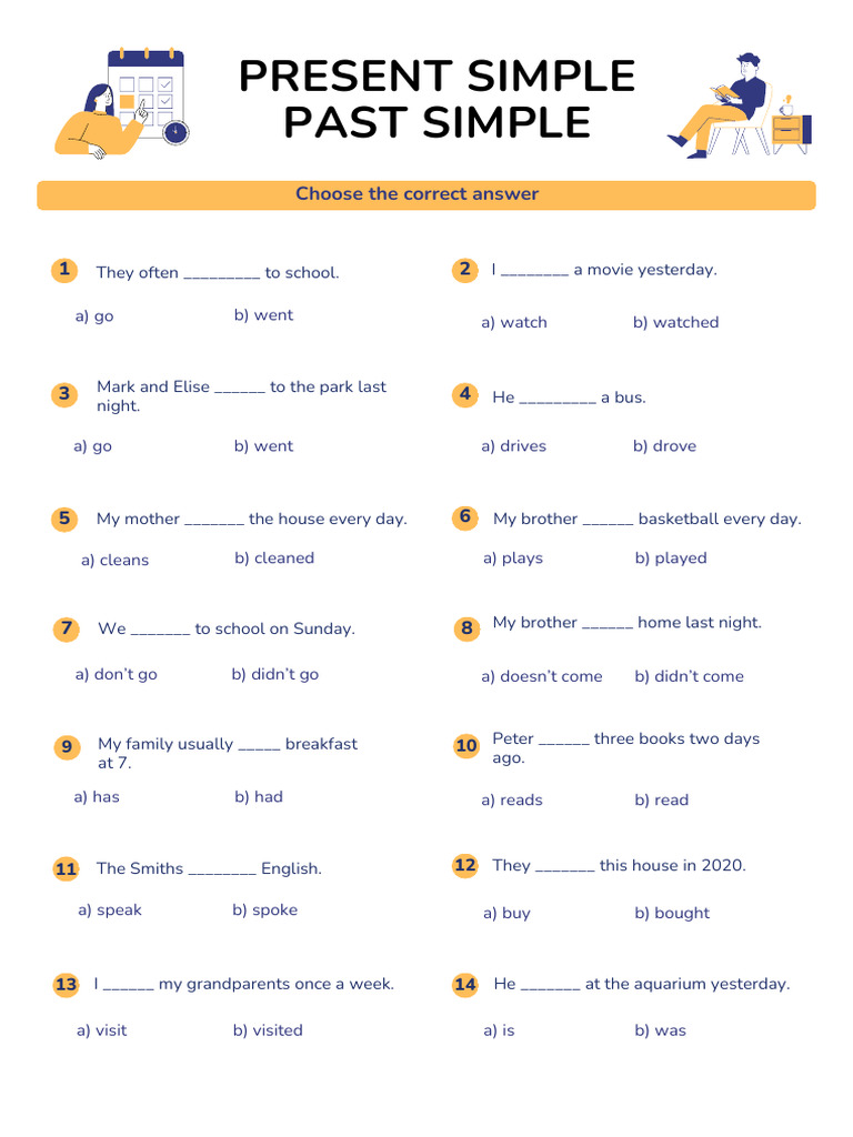 Present and Past Simple | PDF