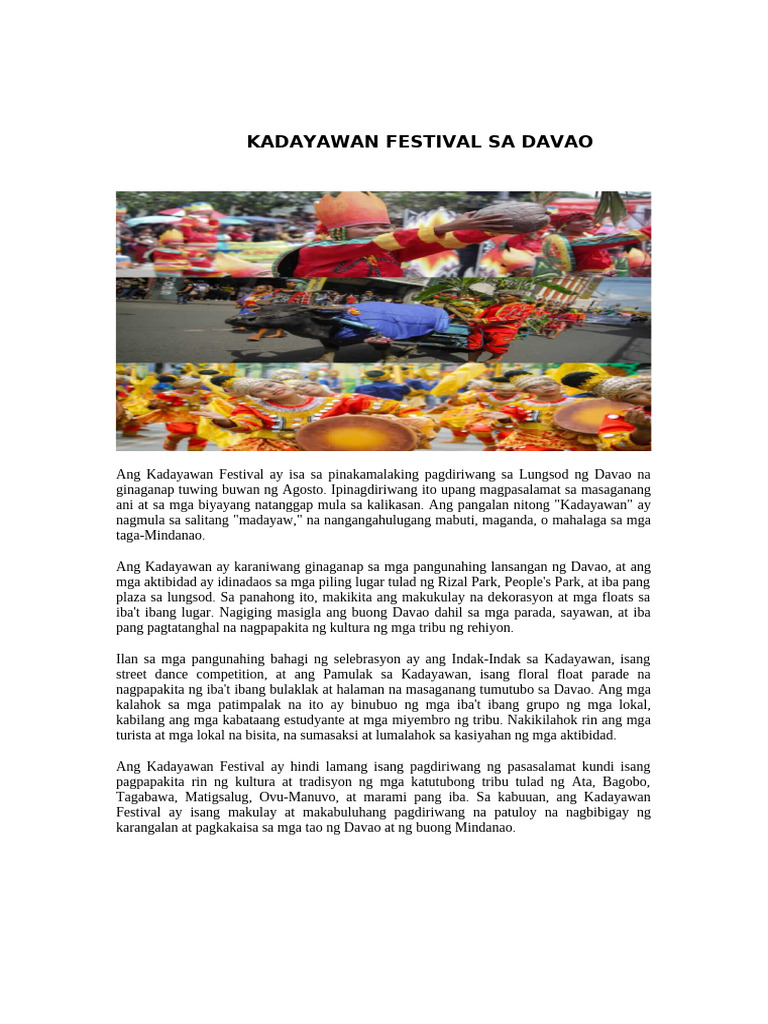 KADAYAWAN | PDF