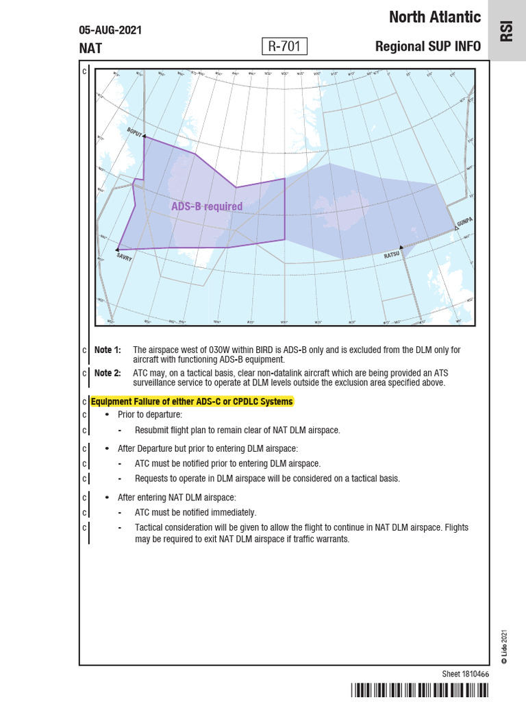Ads-C CPDLC Failure | PDF