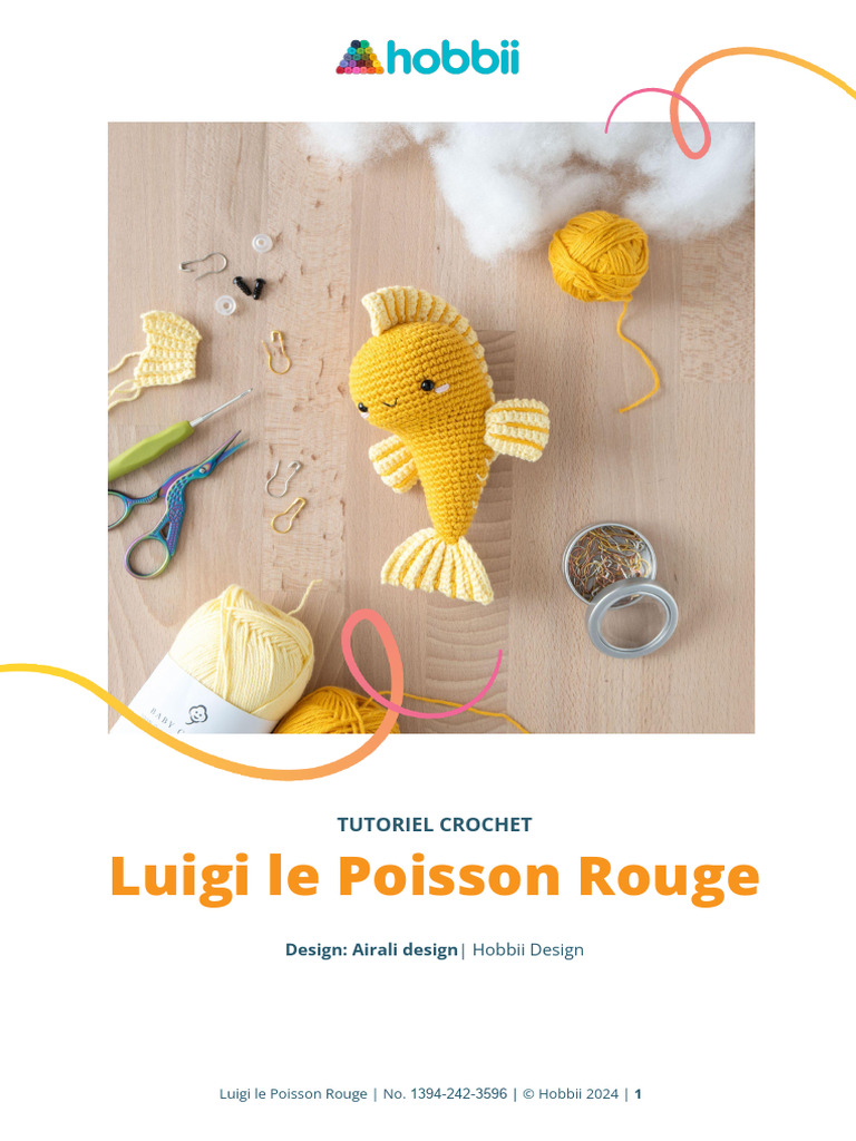 Tutoriel Crochet : Luigi le Poisson Rouge | PDF | Poisson