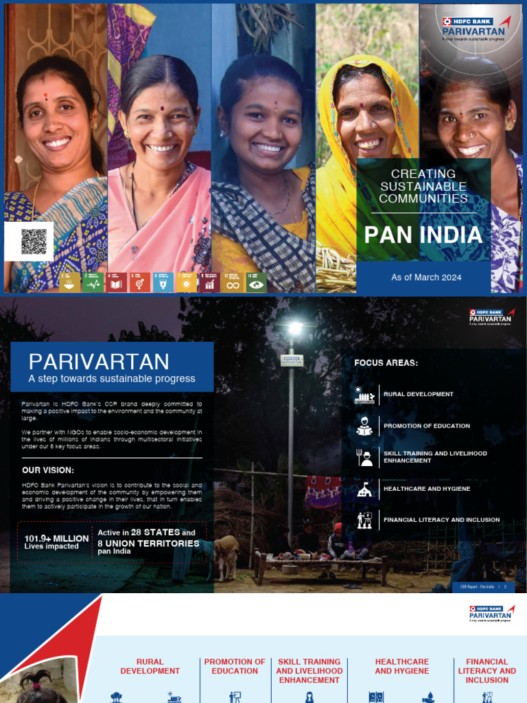 HDFC Bank's Pan India CSR Impact Report | PDF | Corporate Social ...