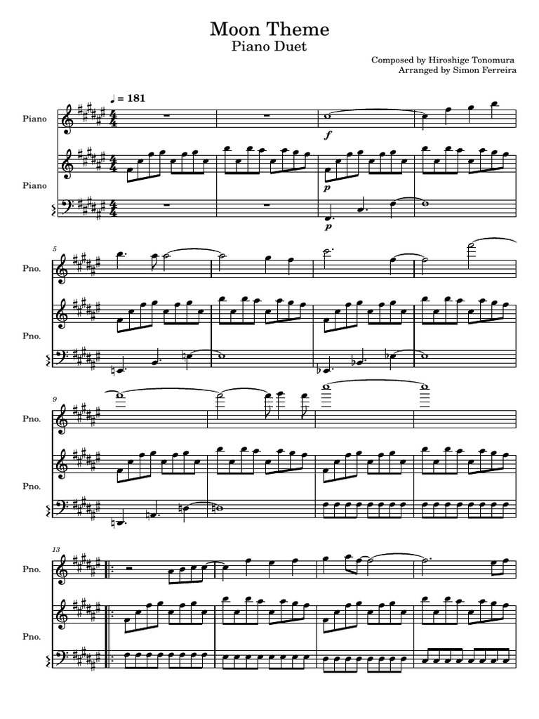 DuckTales Moon Theme Sheet Music | PDF