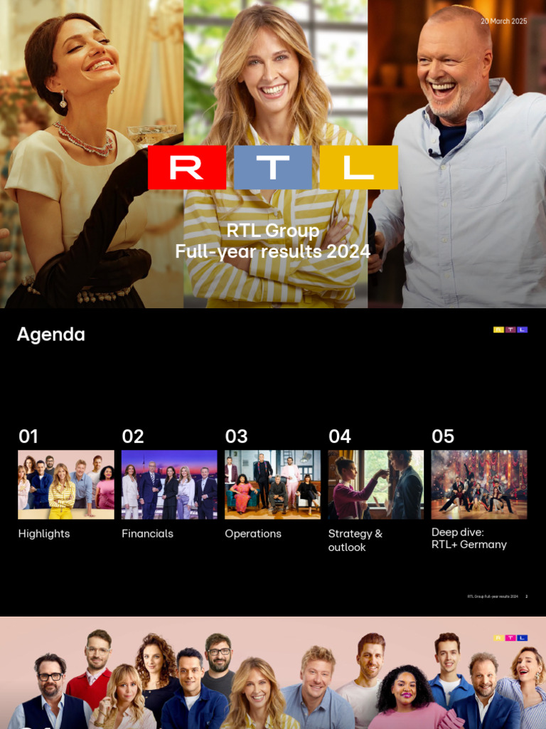 RTL Group 2024 Full-Year Results Summary | PDF | Dividend | Investing