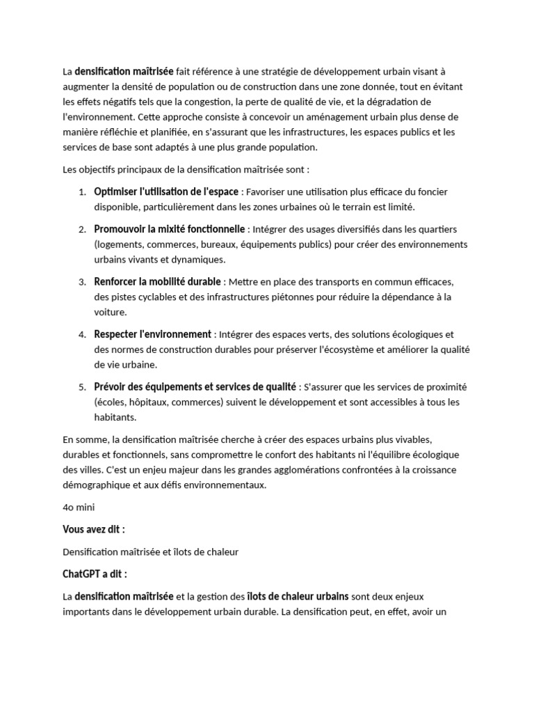 Densification maîtrisée et îlots de chaleur | PDF | Écomobilité ...