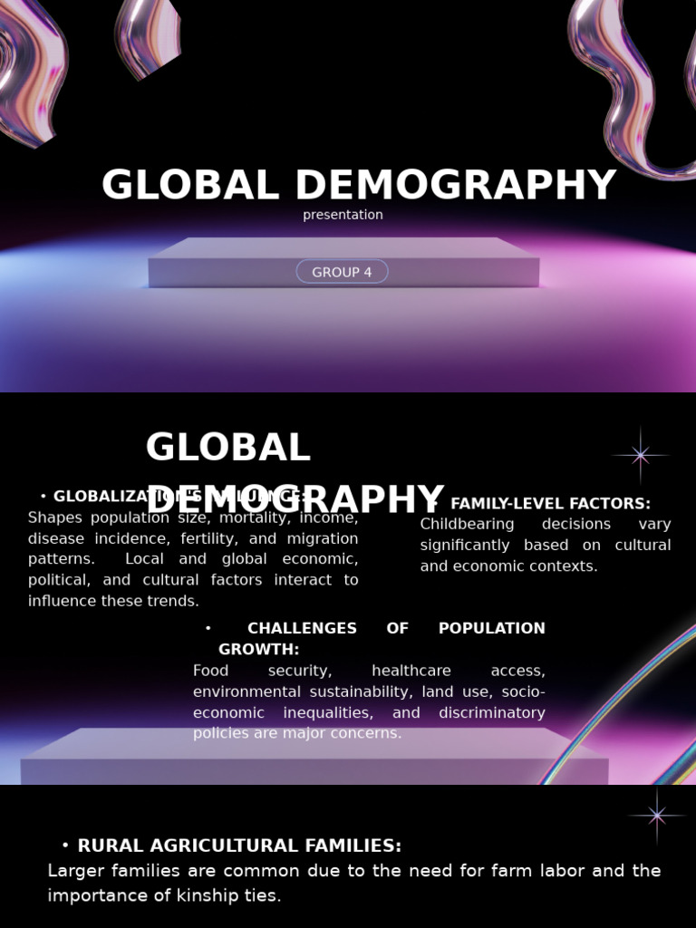 Global Demography and Population Trends | PDF | Demography | Population
