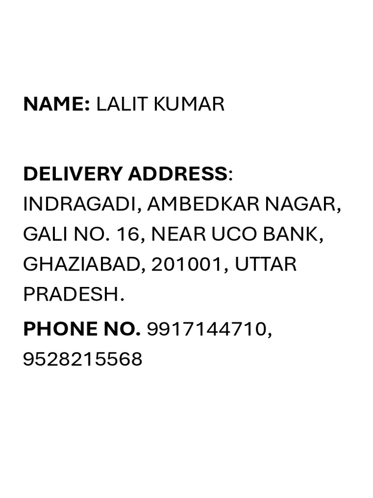 Parcel | PDF