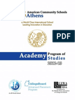 Academy Program of Studies 2012-2013