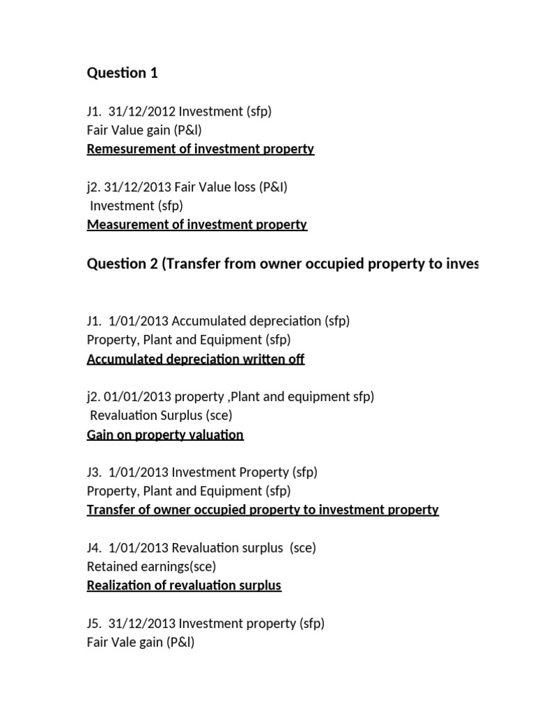 AAFR IAS 40 Investment Property | PDF | Fair Value | Income Statement