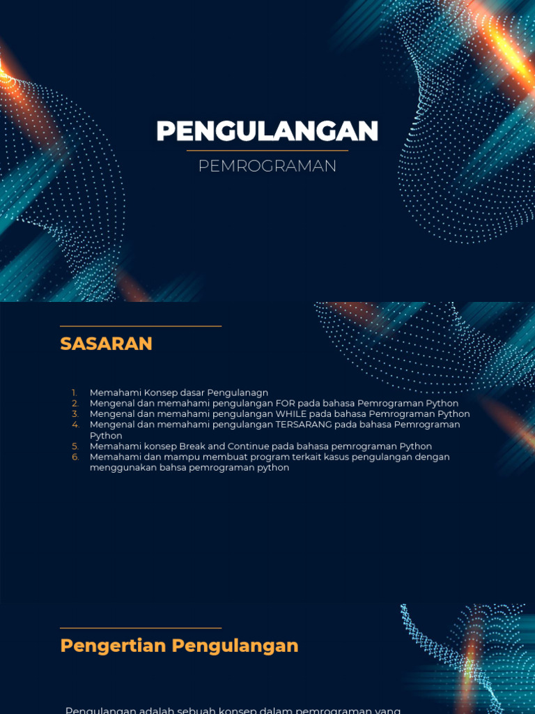 Konsep Pengulangan dalam Python | PDF
