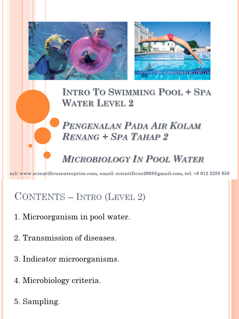2 Pool WTR Intro Microbio | PDF | Disinfectant | Bacteria