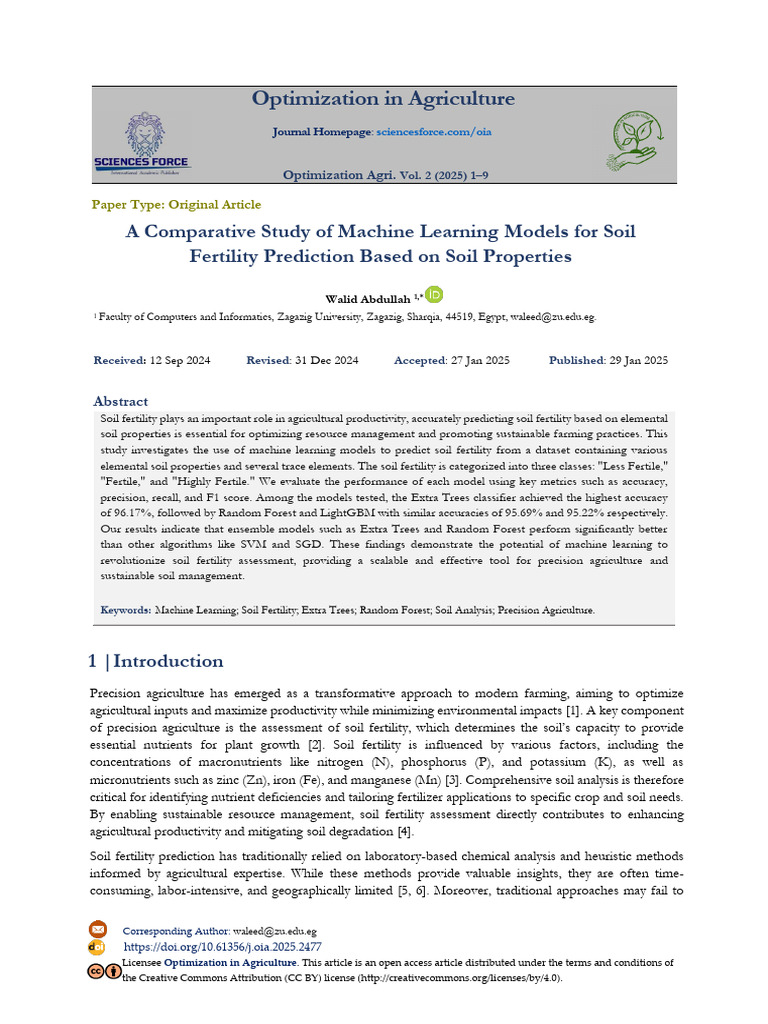 A Comparative Study of Machine Learning Mod | PDF | Machine Learning ...