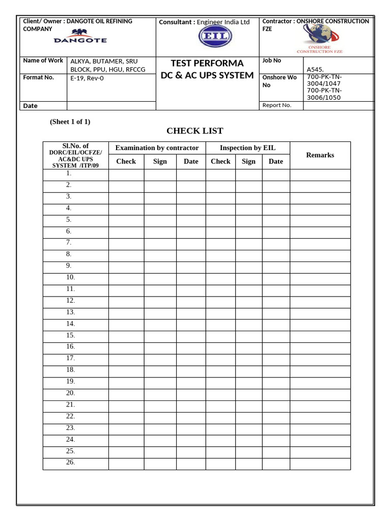 KA00002 Battery Test Report | PDF | Relay | Transformer