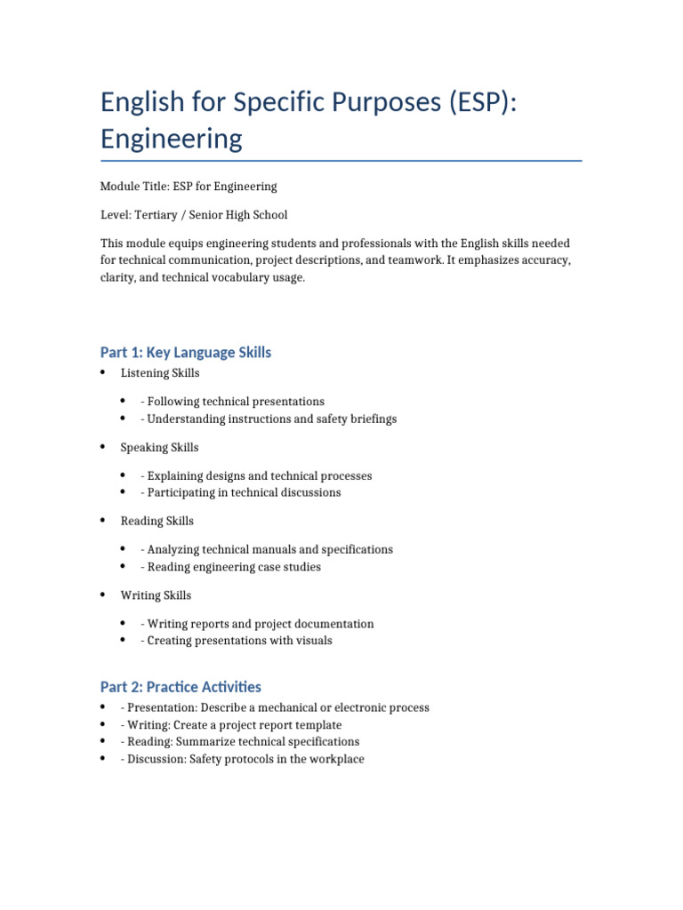 ESP Module Engineering Detailed | PDF