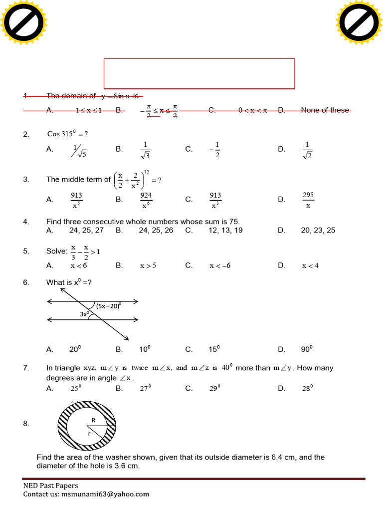 Math Problems and Solutions Guide | PDF | Euclidean Geometry ...