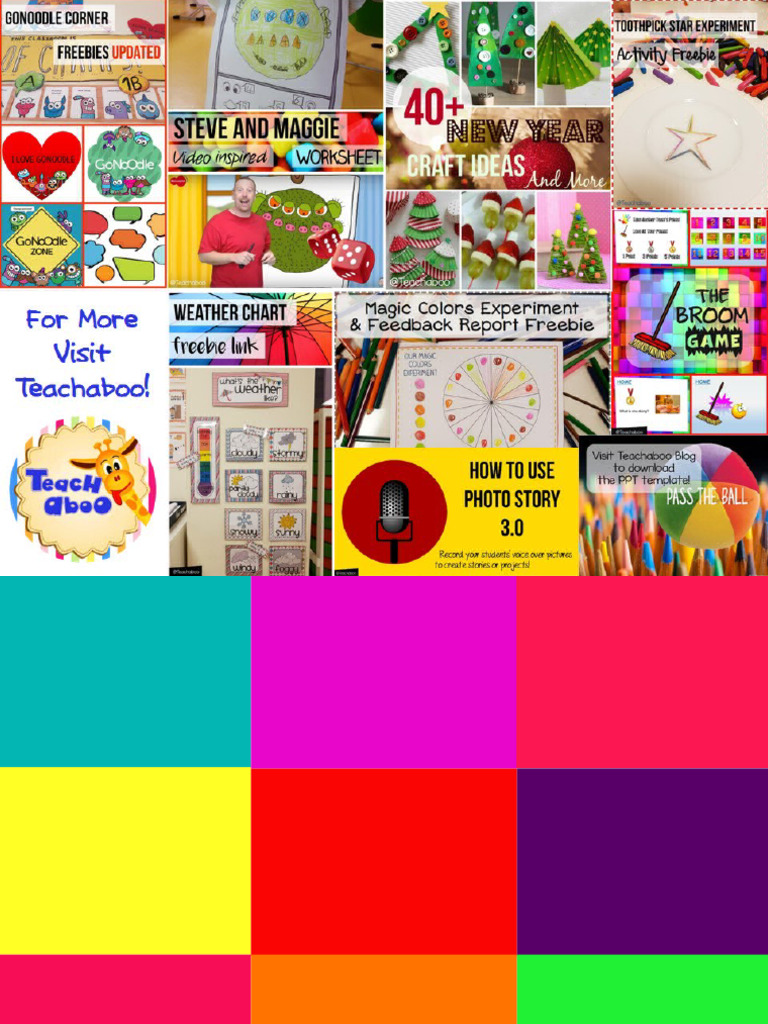 Hidden Picture Game Template Teachaboo | PDF