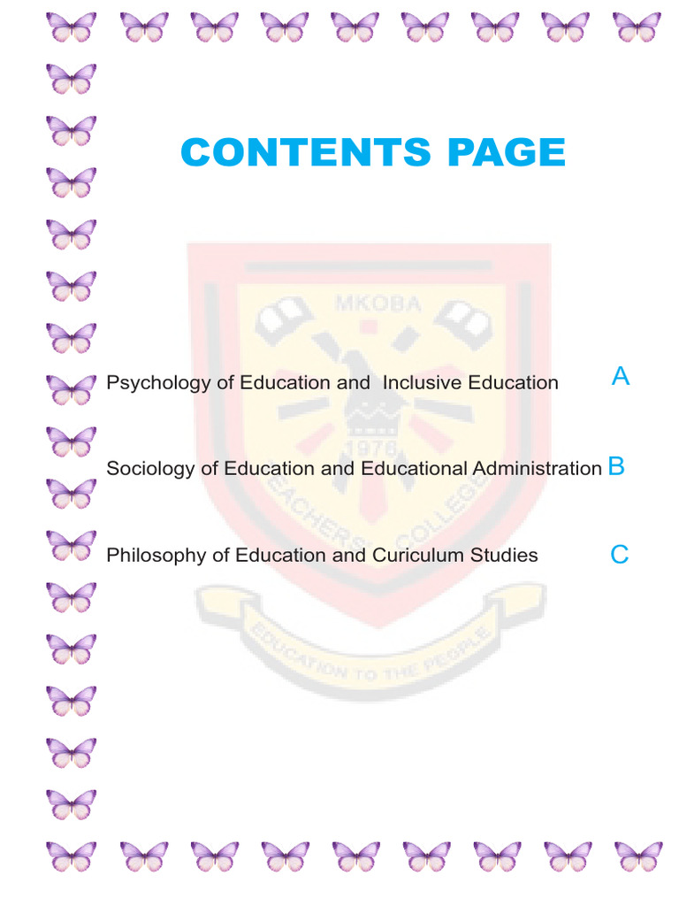 Contents Page | PDF