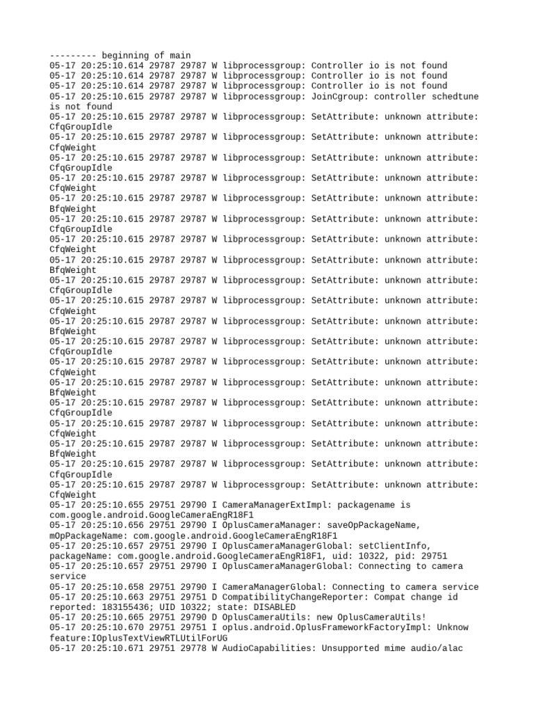Android Log Errors and Warnings | PDF | Software Engineering | System ...